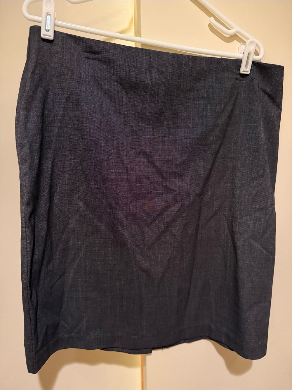 New York & Company Charcoal Straight Midi Skirt